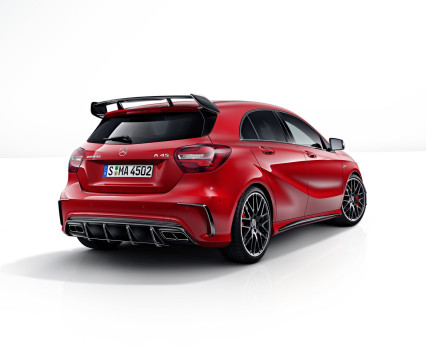 Mercedes-AMG A 45 4MATIC,jupiter rot, AMG Night-Paket, AMG Aerodynamik-Paket,jupiter red, AMG Night package, AMG Aerodynamics package