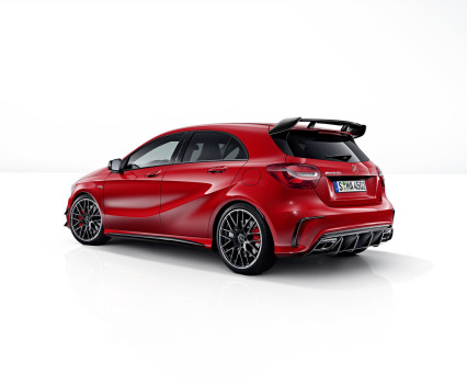 Mercedes-AMG A 45 4MATIC,jupiter rot, AMG Night-Paket, AMG Aerodynamik-Paket,jupiter red, AMG Night package, AMG Aerodynamics package