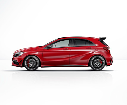 Mercedes-AMG A 45 4MATIC,jupiter rot, AMG Night-Paket, AMG Aerodynamik-Paket,jupiter red, AMG Night package, AMG Aerodynamics package