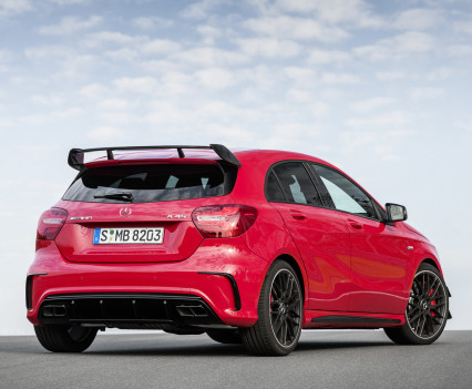 Mercedes-AMG A 45 4MATIC,jupiter rot, AMG Night-Paket, AMG Aerodynamik-Paket,jupiter red, AMG Night package, AMG Aerodynamics package