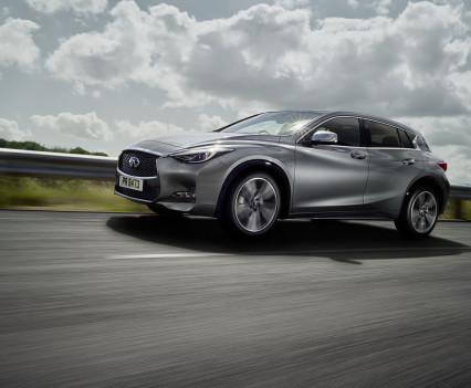 Designed for a new generation of buyers who are not willing to be defined by their choice of vehicle body type, the Infiniti Q30 challenges convention with its bold character and daring shape. The car stays true to the signature design cues from the original 2013 concept and exemplifies Infiniti's design-led, customer-centric approach to product development. The unconventional stance and asymmetric interior contribute to an overall design that is certain to command attention.