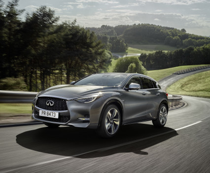 Designed for a new generation of buyers who are not willing to be defined by their choice of vehicle body type, the Infiniti Q30 challenges convention with its bold character and daring shape. The car stays true to the signature design cues from the original 2013 concept and exemplifies Infiniti's design-led, customer-centric approach to product development. The unconventional stance and asymmetric interior contribute to an overall design that is certain to command attention.